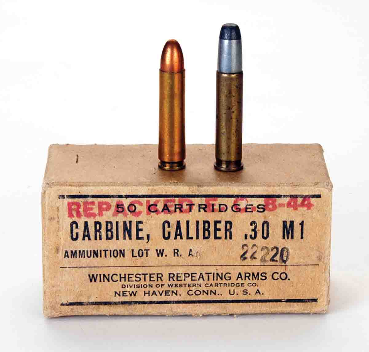 When the U.S. government decided on a new “light rifle” concept, first it needed a suitable cartridge and asked Winchester  to develop it loosely based on the already existing .32 Winchester Self-Loading (WSL).